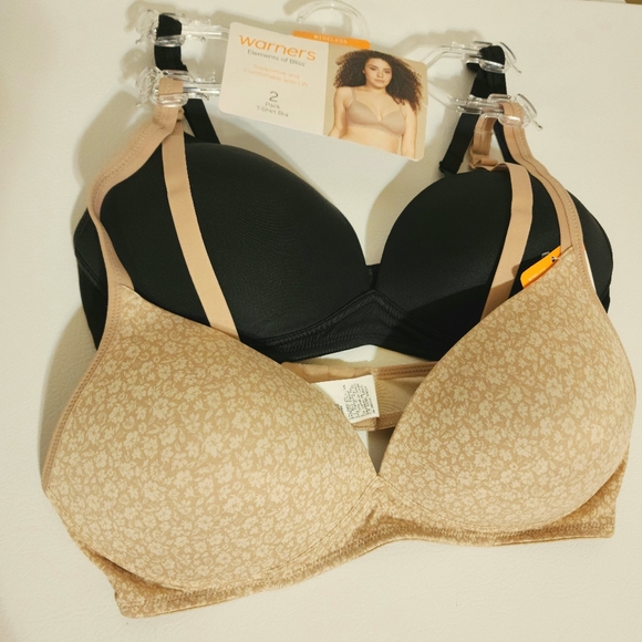 Warners 2 Pack T Shirt Bras Size 36B - Picture 1 of 4